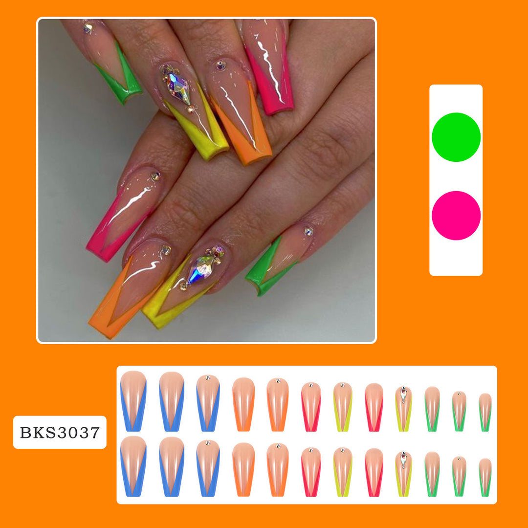 Diamond Color Wear Nail Tip Detachable