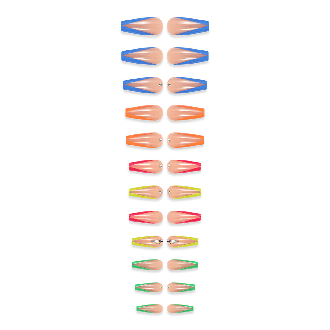 Diamond Color Wear Nail Tip Detachable