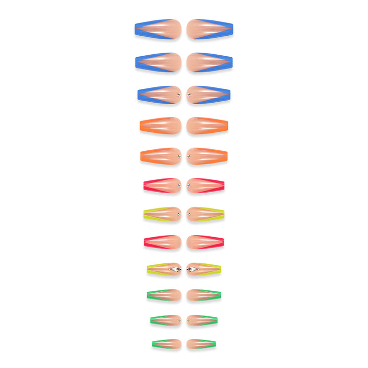 Diamond Color Wear Nail Tip Detachable