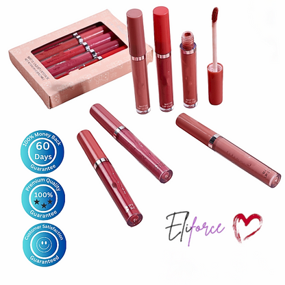 Luxury Lip Lacquer 6 PCs Matte  - No Stain